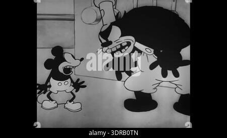 'Steamboat Willie' (1928) is a pioneering animated film by Walt Disney ...