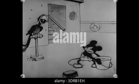 'Steamboat Willie' (1928) is a pioneering animated film by Walt Disney ...