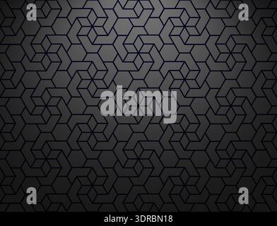 The geometric pattern with lines. Seamless vector background. Black texture. Graphic modern pattern. Simple lattice graphic design Stock Vector
