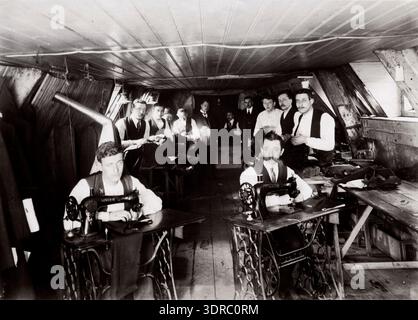 This 1914 photograph by Kees Hofker shows soldiers in a practical ...