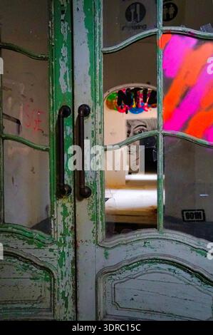 Decay in demolition building Stock Photo