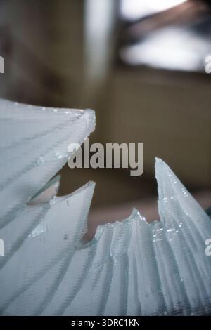 Broken glass Stock Photo