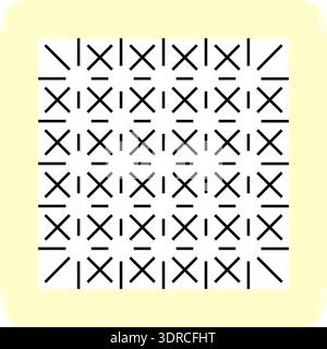 Ehrenstein illusion. Vector graphic optical illusion. The eye sees circles, but none actually exist. Stock Vector