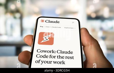 Cowork by Claude Code and Anthropic Stock Photo