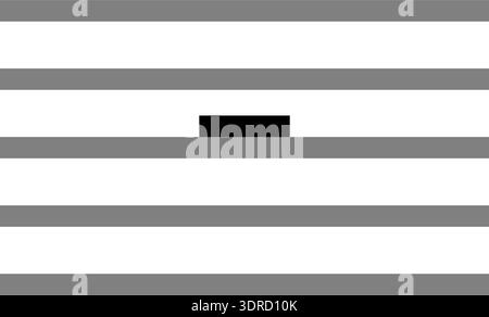 Monochrome vector graphic of a minim rest as used in sheet music to represent the notes in a song Stock Vector