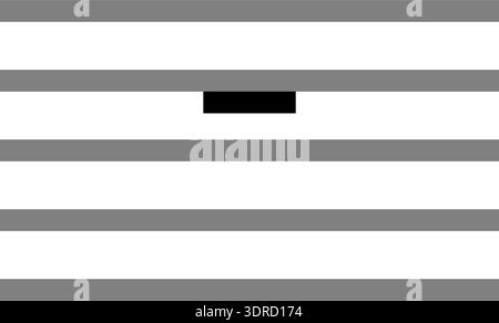 Monochrome vector graphic of a semibreve rest as used in sheet music to represent the notes in a song Stock Vector