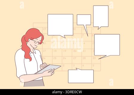 Time management, schedule, planning concept Stock Photo