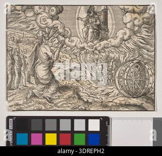Vision of Ezekiel with God and symbols of four evangelists, Hans ...