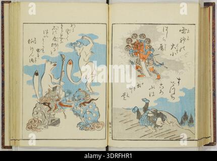 The 19th-century 'Shinji andon' illustrated book comprises five volumes ...