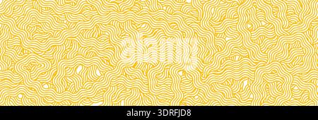 Spaghetti pattern on white. Vector illustration of noodle background. Template for banner or menu of Asian food. Stock Vector