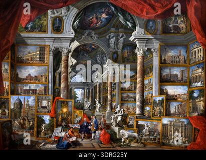 Gallery of Views of Ancient Rome 1759 by Giovanni Paolo PANINI