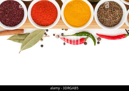 Various spices selection Stock Photo