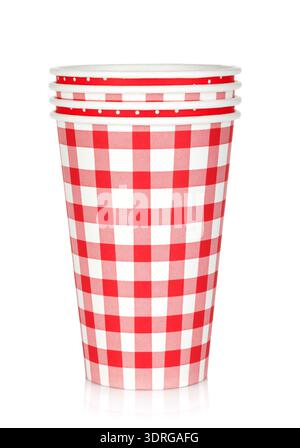 Disposable paper cups Stock Photo