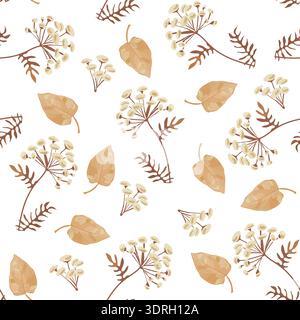 Vector floral seamless pattern. Stock Vector