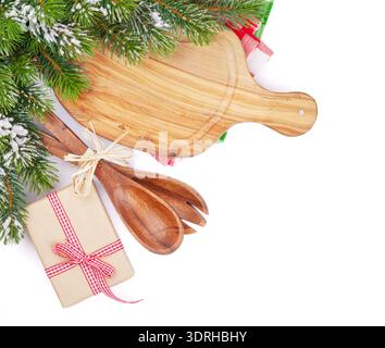 Christmas food cooking. Isolated on white background Stock Photo