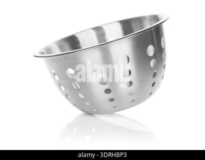 Colander. Isolated on white background Stock Photo