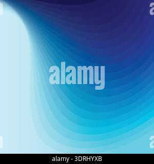 Blue cerulean background with abstract waves geometric shapes modern element for banner Stock Vector