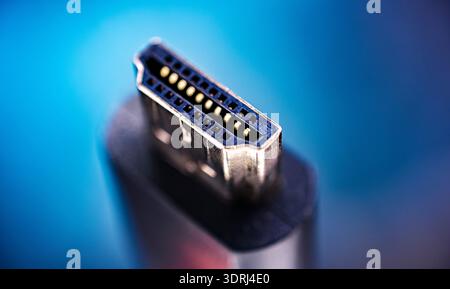 Male HDMI type A connector Stock Photo