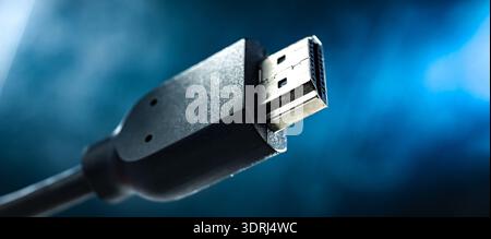 Male HDMI type A connector for transmitting video data Stock Photo