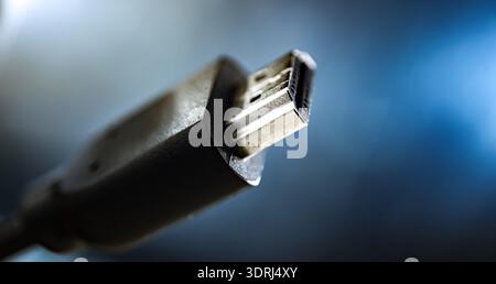Male HDMI type A connector for transmitting video data Stock Photo