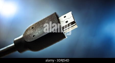 Male HDMI type A connector for transmitting video data Stock Photo