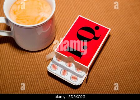 IQ tablets to support mental performance Stock Photo