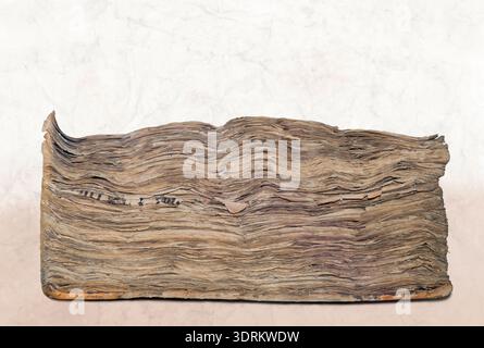 Historical old book pages Stock Photo