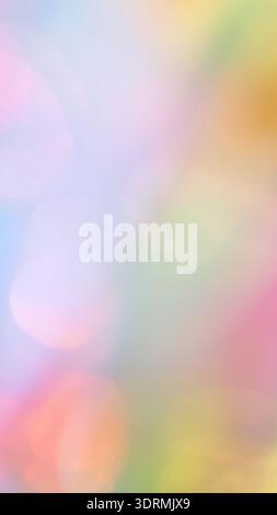 Colorful pastel abstract background with soft blurred light and rainbow Stock Photo