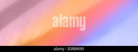 Abstract blurred pastel gradient with soft hues of pink orange and blue Stock Photo