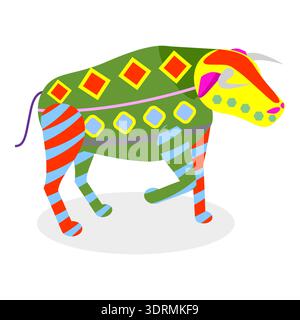 3D Isometric Flat Vector Set of Mexican Alebrijes Stock Photo