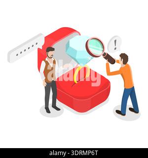 3D Isometric Flat Vector Conceptual Illustration of Pawnshop Stock Photo