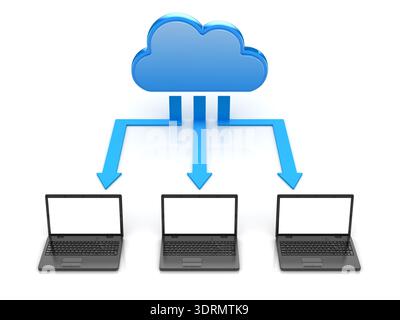 Cloud Computing System Stock Photo