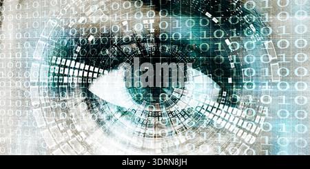 Advanced Cybersecurity And Surveillance Technology For Protection Stock Photo
