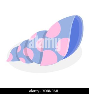 3D Isometric Flat Vector Set of Seashells Stock Photo