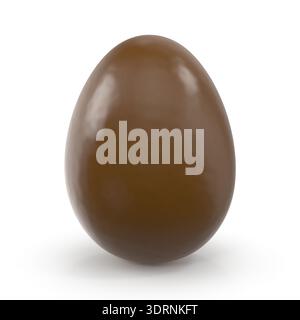 Chocolate Egg A Smooth, Glossy Easter Treat Stock Photo