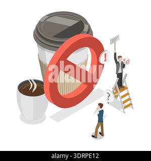 3D Isometric Flat Vector Illustration of Healthy Tips Stock Photo