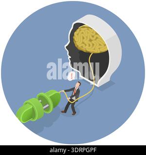 3D Isometric Flat Vector Illustration of Sabotage Stock Photo