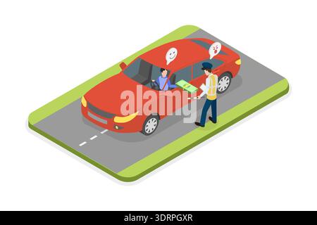 3D Isometric Flat Vector Illustration of Bribery Stock Photo