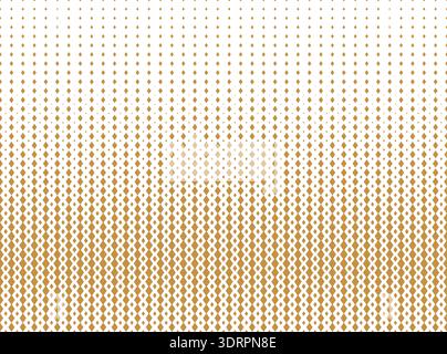 Abstract geometric pattern. Vector background. White and gold halftone. Graphic modern pattern. Simple lattice graphic design Stock Vector