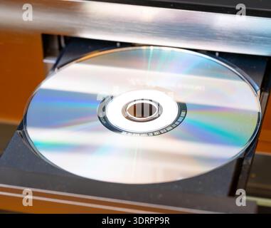 Compact Disc - CD in High Detailed Photo - ANalog HiFi Equipment Stock Photo
