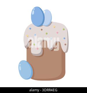 Easter Cake Illustration Festive Design Stock Vector