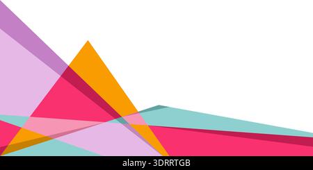 Abstract colorful banner template design background Vector Stock Vector