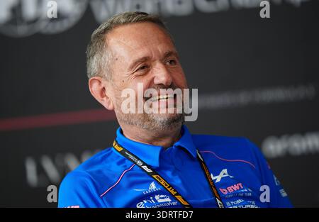 Alpine Formula 2 Alpine Managing Director Steve Nielsen before the United States Grand ...