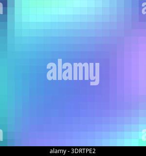 Abstract pixel gradient background, blue digital smooth tech pattern. Perfect for modern screen designs and retro gaming projects with vibrant color Stock Vector