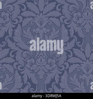 Damask modern seamless pattern element. Vintage classical old fashioned damask ornament, seamless texture for wallpapers, textile. Stock Vector