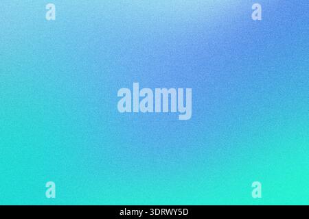 Bright blue and green colors blending with subtle noise texture forming smooth gradient background Stock Photo