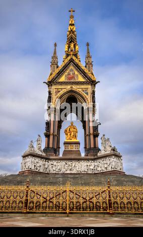 The Albert Memorial, Kensington, London, England Stock Photo