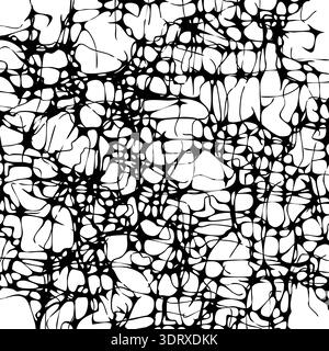 Irregular circular pores create perforated surface with variable spacing and overlapping forms. Stock Vector