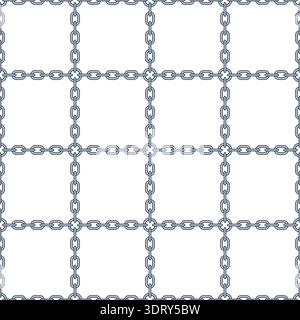 Seamless pattern of a chain net Stock Vector
