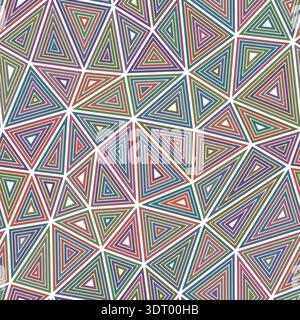 Vector science background with large shape sizes and multiple repeated inner triangles. Stock Vector
